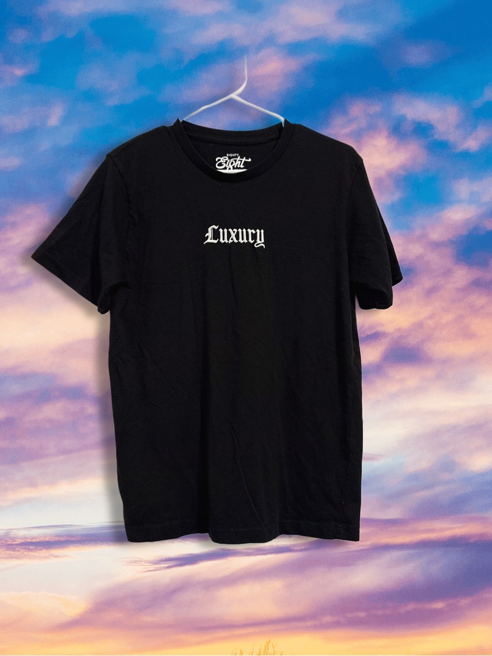 Luxury Embroidered Black Tee | Minimal Streetwear Oversized T-Shirt